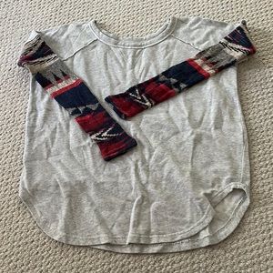 RALPH LAUREN DENIM&SUPPLY RAGLAN AZTEC SWEATER XXS